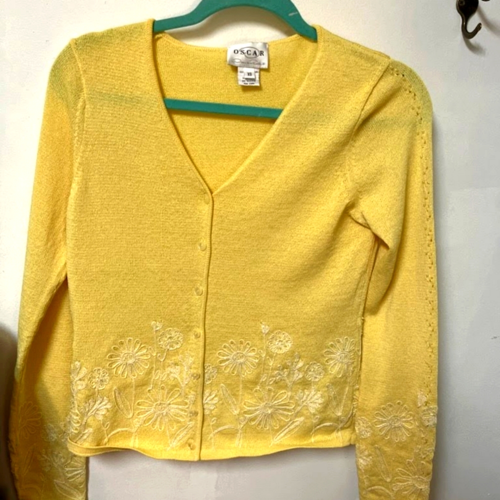 Vintage Oscar De La Renta Cardigan